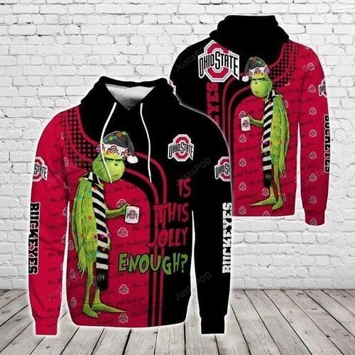 Christmas Grinch Is This Jolly Enough Ohio State Buckeyes Ncaa Skull 3d Hoodie For Men For Women All Over Printed Hoodie - f955993dafb7 Christmas Grinch Is This Jolly Enough Ohio State Buckeyes Ncaa Skull 3d Hoodie For Men For Women All Over Printed Hoodie - f955993dafb7