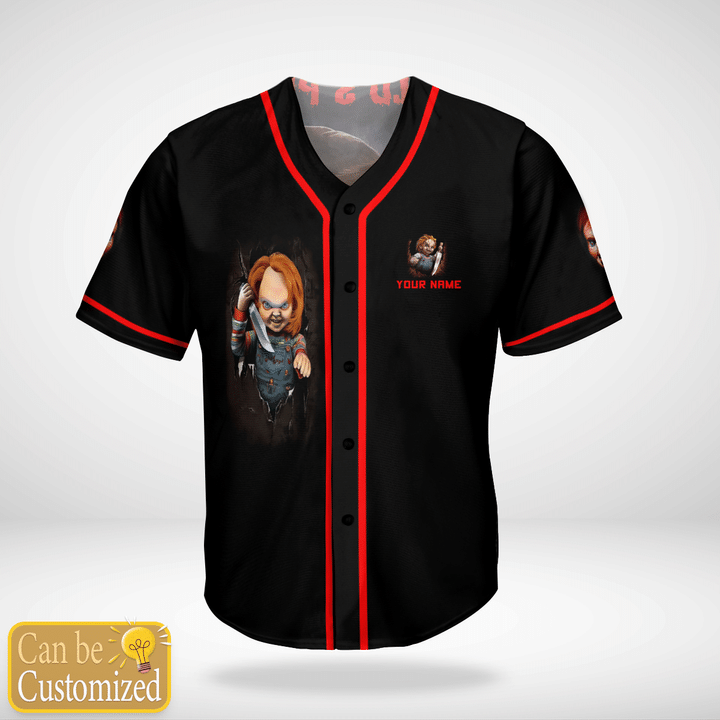 Chucky Childs Play Custom Name Baseball Jersey Shirt Chucky Childs Play Custom Name Baseball Jersey Shirt