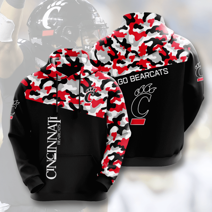 Cincinnati Bearcats 3D Hoodie - f07a32e4b602 Cincinnati Bearcats 3D Hoodie - f07a32e4b602