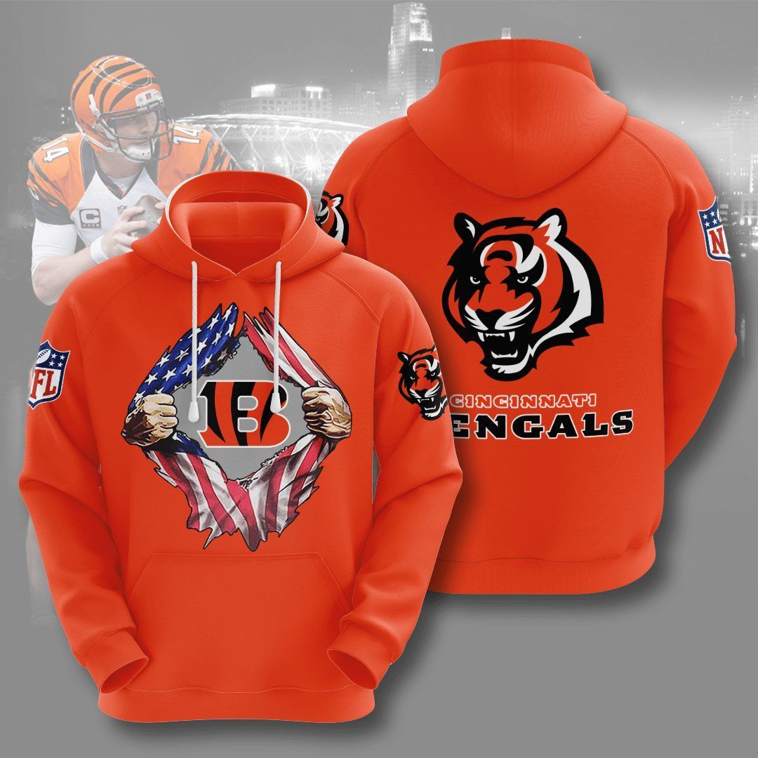 Cincinnati Bengals 3D Hoodie - 2f958a444f62 Cincinnati Bengals 3D Hoodie - 2f958a444f62