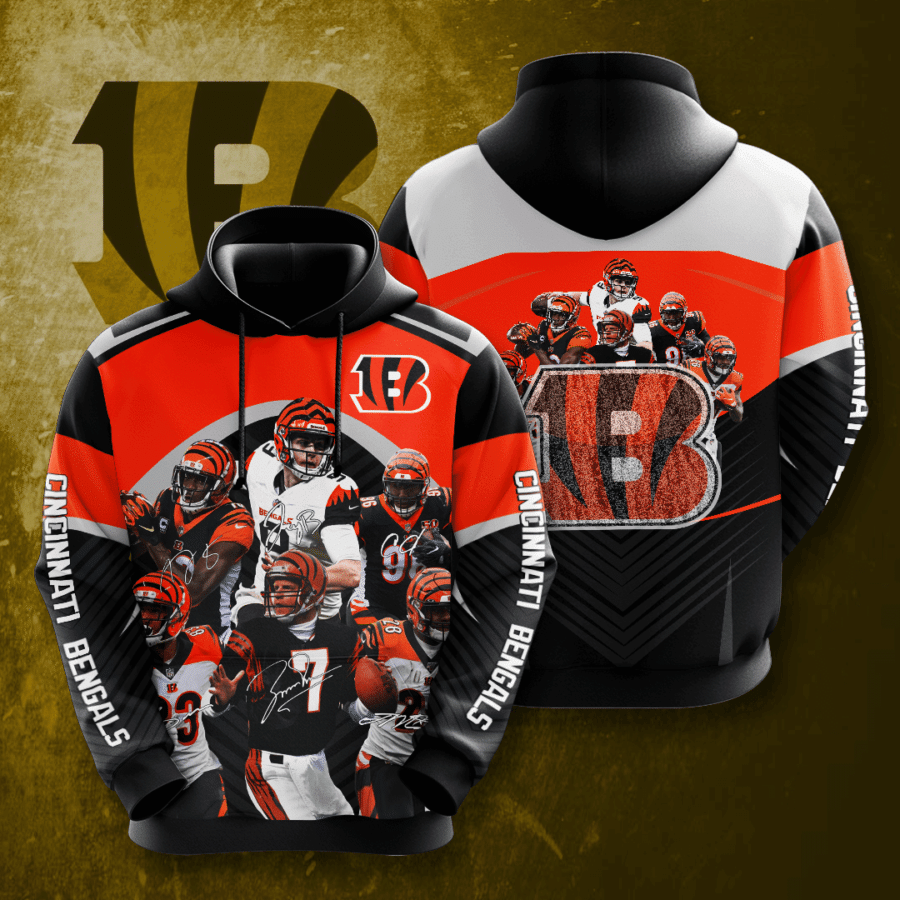 Cincinnati Bengals 3D Hoodie - 6cb252f994d5 Cincinnati Bengals 3D Hoodie - 6cb252f994d5
