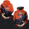 Cincinnati Bengals Allover Pullover And Zippered Hoodies Custom 3d Graphic Printed 3d Hoodie For Men For Women - d4490601865f