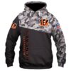 Cincinnati Bengals Camo Pullover And Zippered Hoodies Custom 3d Graphic Printed 3d Hoodie For Men For Women - 14ed3b7ea4fc