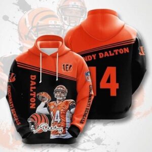 Cincinnati Bengals Dalton 14 Pullover And Zippered Hoodies Custom 3d Graphic Printed 3d Hoodie For Men For Women - 5e110165f66b