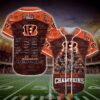 Cincinnati Bengals Nfl 22 Super Bowl Champion Baseball Jersey Shirt