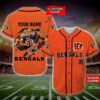 Cincinnati Bengals Nfl Personalized Baseball Jersey