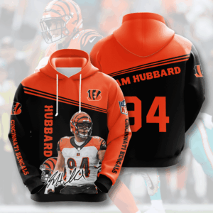 Cincinnati Bengals Sam Hubbard 94 3D Hoodie - a80f85d986fa