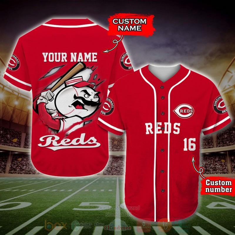 Cincinnati Reds Mlb Personalized Baseball Jersey Cincinnati Reds Mlb Personalized Baseball Jersey