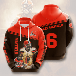 Cleveland Browns Baker Mayfield 6 3D Hoodie - b671ea83f9af