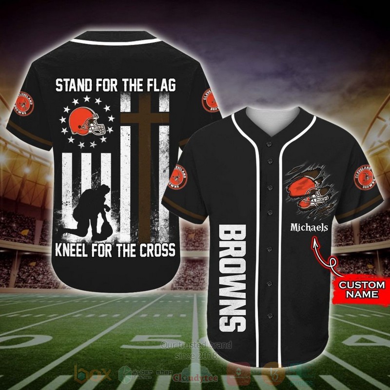 Cleveland Browns Nfl Custom Name Baseball Jersey Cleveland Browns Nfl Custom Name Baseball Jersey