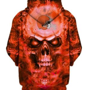 Cleveland Browns Nfl Football Skull Hoodie All Over Print 3D Hoodie 3D Sweatshirt Clothing Hoodie21164 - 6aae81099d13