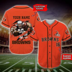 Cleveland Browns Nfl Personalized Baseball Jersey