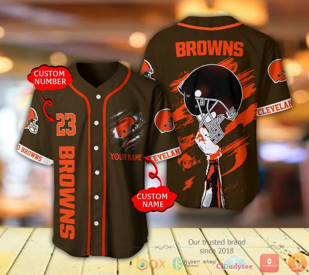 Cleveland Browns Nfl Personalized Baseball Jersey Shirt Cleveland Browns Nfl Personalized Baseball Jersey Shirt
