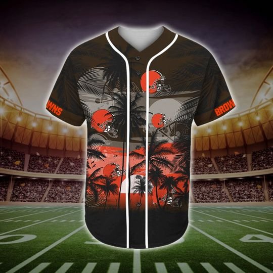 Cleveland Browns Tropical Baseball Jersey Cleveland Browns Tropical Baseball Jersey