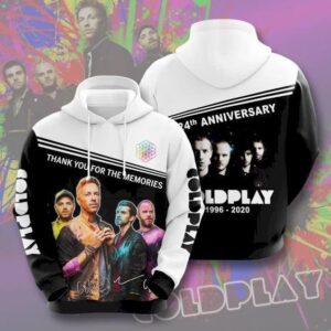 Coldplay 1996 2020 Thank You For The Memories All Over Print 3D Hoodie - 35bb796fc214