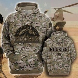 Colorado Rockies Camouflage Veteran Pullover And Zippered Hoodies Custom 3d Graphic Printed 3d Hoodie All Over Print Hoodie For Men For Women - 5618bea1cb0f
