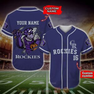 Colorado Rockies Mlb Personalized Baseball Jersey