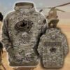 Columbus Blue Jackets Camouflage Veteran Pullover And Zip Pered Hoodies Custom 3d Graphic Printed 3d Hoodie All Over Print Hoodie For Men For Women - 49f034152186