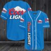 Coors Light Baseball Jersey Shirt