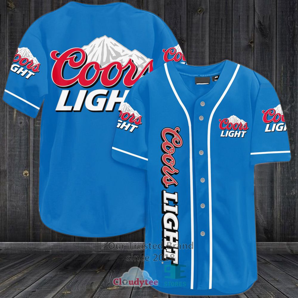 Coors Light Baseball Jersey Shirt Coors Light Baseball Jersey Shirt