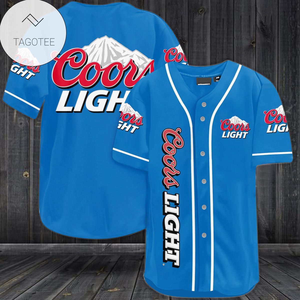 Coors Light Logo Baseball Jersey Shirt Coors Light Logo Baseball Jersey Shirt