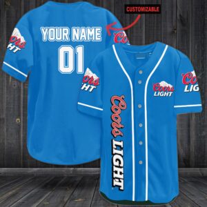 Coors Light Personalized Baseball Jersey