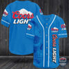 Coors Light Skull Baseball Jersey Shirt