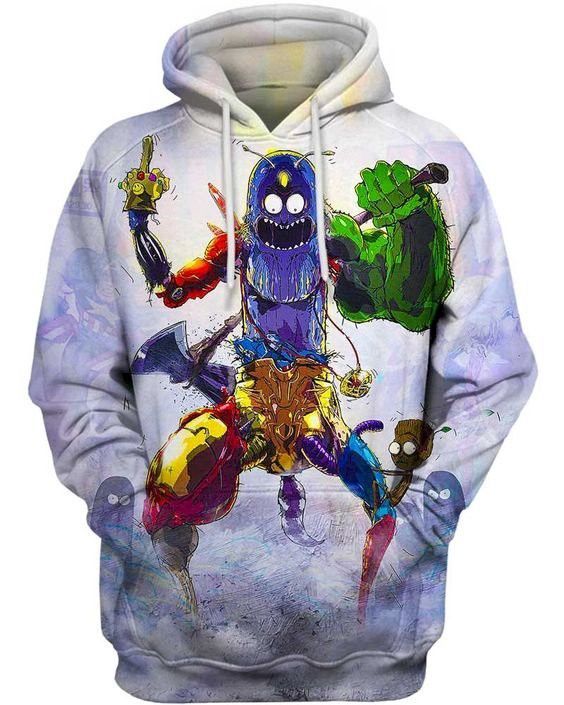 Crazy Pickle Rick Rick And Morty Pullover And Zippered Hoodies Custom 3D Graphic Printed 3D Hoodie All Over Print Hoodie For Men For Women - ab17badf8345 Crazy Pickle Rick Rick And Morty Pullover And Zippered Hoodies Custom 3D Graphic Printed 3D Hoodie All Over Print Hoodie For Men For Women - ab17badf8345