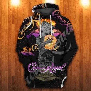 Crown Royal Groot Pullover And Zip Pered Hoodies Custom 3D Graphic Printed 3D Hoodie All Over Print Hoodie For Men For Women - f2dfe22700d9