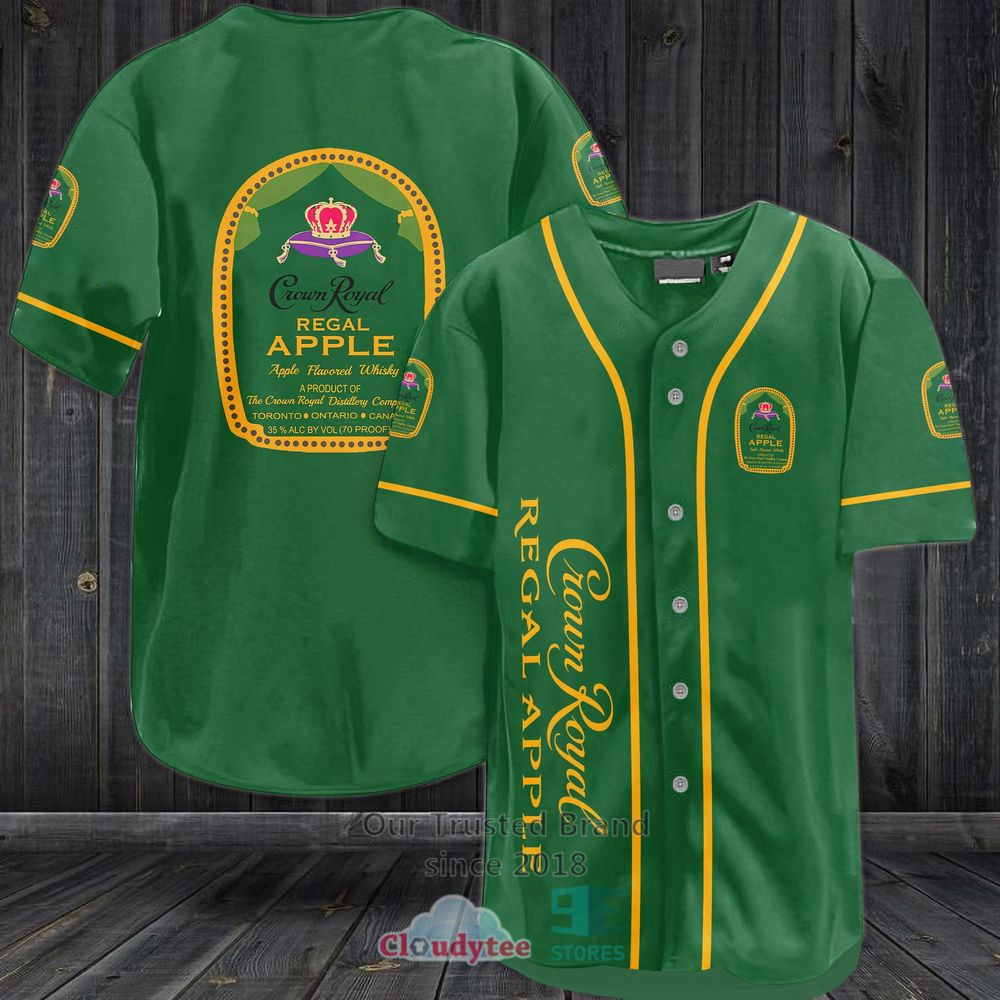Crown Royal Regal Apple Baseball Jersey Shirt Crown Royal Regal Apple Baseball Jersey Shirt