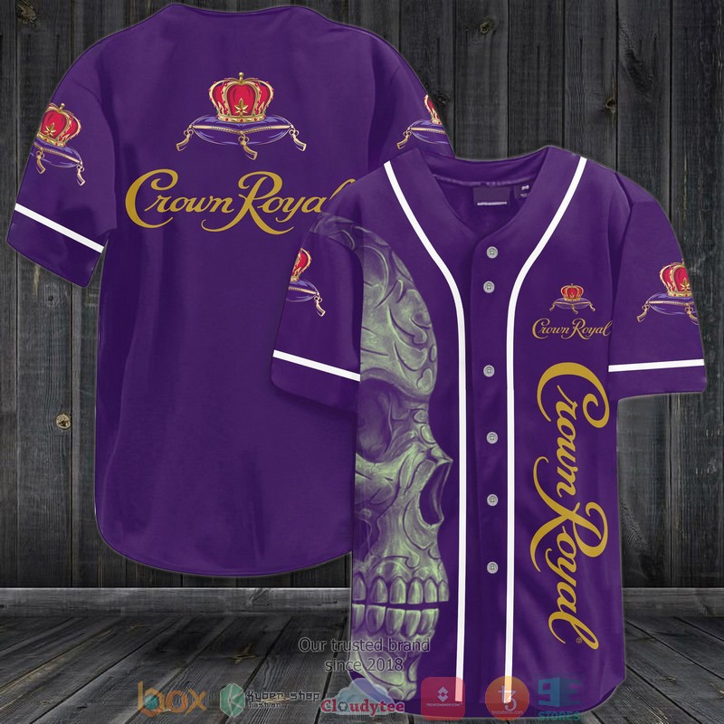 Crown Royal Skull Baseball Jersey Crown Royal Skull Baseball Jersey