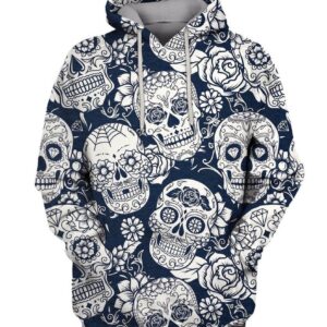 DAY OF THE DEAD SUGAR SKULL 3D Hoodie For Men For Women All Over Printed Hoodie - f17c34593c05