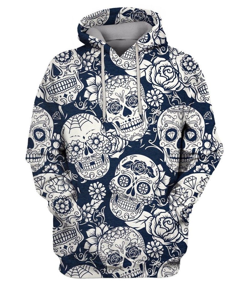 DAY OF THE DEAD SUGAR SKULL 3D Hoodie For Men For Women All Over Printed Hoodie - f17c34593c05 DAY OF THE DEAD SUGAR SKULL 3D Hoodie For Men For Women All Over Printed Hoodie - f17c34593c05