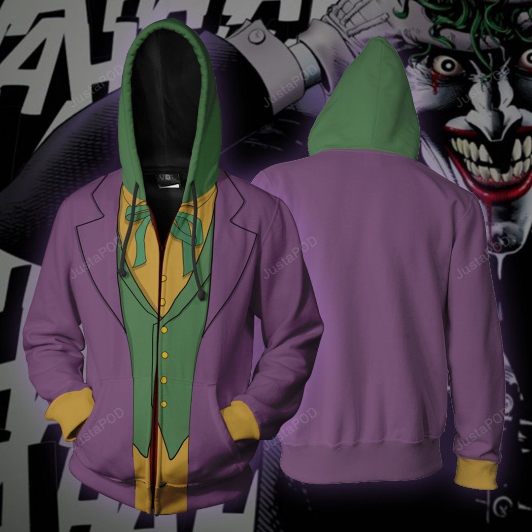 DC COMICS � Killing Joke Joker Cosplay 3D Hoodie For Men Women All Over 3D Printed Hoodie - 159787935b26 DC COMICS � Killing Joke Joker Cosplay 3D Hoodie For Men Women All Over 3D Printed Hoodie - 159787935b26