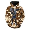 Dabbing Kakashi Khaki Naruto Camouflage Pullover And Zippered Hoodies Custom 3d Graphic Printed 3d Hoodie For Men For Women - 2d599e464fd2