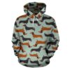 Dachshund Cute Print Pattern Pullover 3D Hoodie For Men Women All Over 3D Printed Hoodie - 03e4ae7e57cb