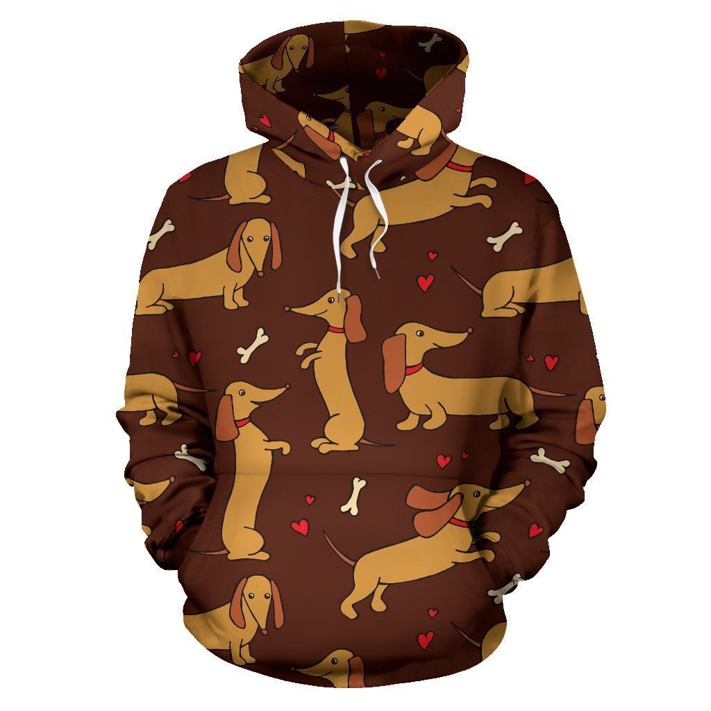 Dachshund Happy Print Pattern Pullover 3D Hoodie For Men Women All Over 3D Printed Hoodie - 20d6ac02e24f Dachshund Happy Print Pattern Pullover 3D Hoodie For Men Women All Over 3D Printed Hoodie - 20d6ac02e24f