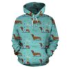 Dachshund Paw Decorative Print Pattern Pullover 3D Hoodie For Men Women All Over 3D Printed Hoodie - 1f2bd3809fe9