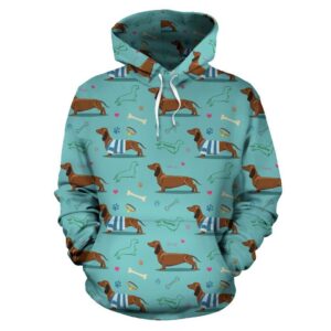 Dachshund Paw Decorative Print Pattern Pullover 3D Hoodie For Men Women All Over 3D Printed Hoodie - 1f2bd3809fe9