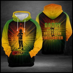 Daddy Husband Protector Firefighter 3D Printed Hoodie/Zipper Hoodie - 6dab3221e0c3