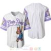 Daisy Duck All Over Print Pinstripe White Baseball Jersey