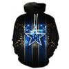 Dallas Cowboys Blue Strip Pullover And Zippered Hoodies Custom 3D Dallas Cowboys Graphic Printed 3D Hoodie All Over Print Hoodie For Men For Women - 57a1c5639c71