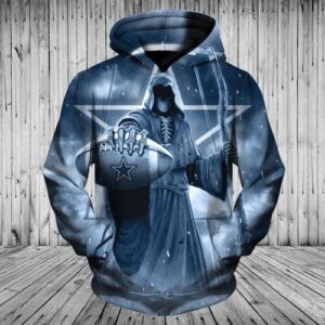 Dallas Cowboys Death Skull Pullover And Zippered Hoodies Custom 3d Dallas Cowboys Graphic Printed 3d Hoodie All Over Print Hoodie For Men For Women - bfb17a884b32