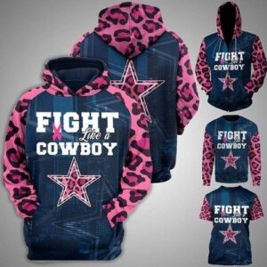 Dallas Cowboys Fight Like A Cowboys Pink Leopard Pattern Slevees Br East Cancer Pullover And Zippered Hoodies Custom 3d Graphic Printed 3d Hoodie All Over Print Hoodie For Men For Women - a4aa44568403