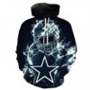 Dallas Cowboys Ice Hot Pullover And Zippered Hoodies Custom 3D Graphic Printed 3D Hoodie All Over Print Hoodie For Men For Women - 650a14667b54
