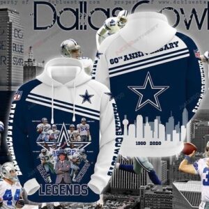Dallas Cowboys Legends 1960 2020 Pullover And Zippered Hoodies Custom 3d Dallas Cowboys Graphic Printed 3d Hoodie All Over Print Hoodie For Men For Women - 715223334675