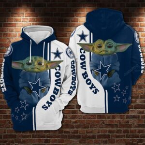 Dallas Cowboys Nfl Football Baby Yoda Hug Star 3d Hoodie For Men For Women Dallas Cowboys All Over Printed Hoodie. Dallas Cowboys 3d Shirt - e7e4d2ea1c9d
