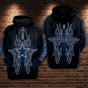 Dallas Cowboys Nfl Football Black 3d Hoodie For Men For Women Dallas Cowboys All Over Printed Hoodie. Dallas Cowboys 3d Shirt - 0000e099e41b
