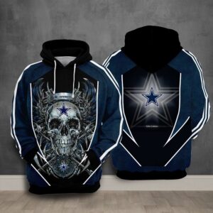 Dallas Cowboys Nfl Football Skull Death 3D Hoodie Sweatshirt For Fans Men Women Dallas Cowboys All Over Printed Hoodie. Dallas Cowboys 3D Full Printing Shirt - 6efad4896991