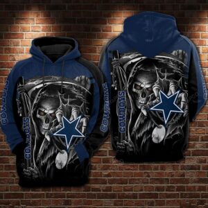 Dallas Cowboys Nfl Football Star Skull Death 3d Hoodie For Men For Women Dallas Cowboys All Over Printed Hoodie. Dallas Cowboys 3d Shirt - 2ea12ee4ed33